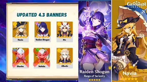 banner 4.3 genshin impact|Genshin Impact 4.3 banners: Navia and Chevreuse。